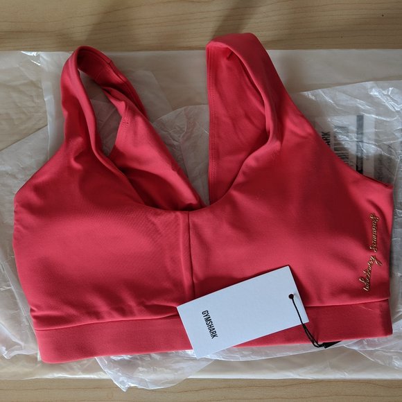 Whitney Simmons x Gymshark Sports Bra - Cyber Red - Picture 4 of 4